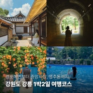 강릉 가볼만한곳 1박2일 여행코스, 경포해변, 중앙시장, 명주동 등 ♥