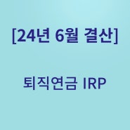2024년 6월 44차 결산! 퇴직연금 미래에셋 IRP