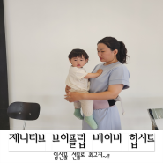 임산부선물 제니티브 브이플립 아기띠 힙시트 베이비 육아필수템