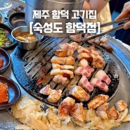 [제주 맛집] 아쉬웠던 오션뷰 흑돼지 맛집, 숙성도 함덕점