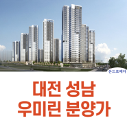 대전 성남 우미린 뉴시티 분양가 정보