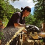 '24.7.5 Hami Garage TV - Making a carpenter's wooden greenhouse. / 캠핑장 작업 일상 20