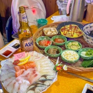 [홍대 맛집] 홍대횟집 연남동 바다생고기 제철모듬회 후기