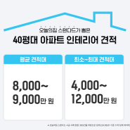 40평대 아파트 인테리어 견적 비용 총정리