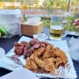 차암동 근처 야외 치킨집 가마치통닭 아산 음봉점 f. 반반순살, 한마리통닭