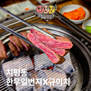 광주 상무지구 투쁠 한우 맛집 한우일번지X규이치