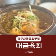 광주 차돌 육회 맛집 | 대금육회