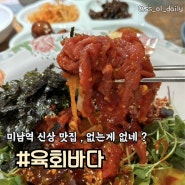 부산 미남역 맛집 점심에 가기좋은 육회바다