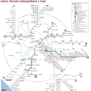 [로마] 2024년 로마 대중교통 노선도 (지하철, 철도, 트램, 버스)