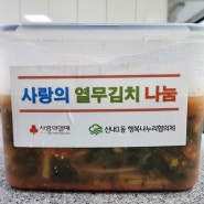 맛있는 열무김치 나눔