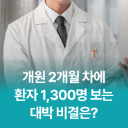 광주병원개원, 개원 2개월 차 환자 수 1,300명 보는 대박 비결은?
