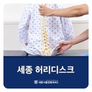 세종허리디스크 방치하면 큰일나는 이유