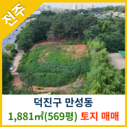 [전주토지매매] 덕진구 만성동 1,881㎡(569평) 토지매매