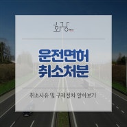 [대구변호사 이지훈] 운전면허 취소처분, 사유 및 구제절차 알아보기