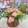 김제시가족센터 원예교실 가족프로그램 생화꽃바구니만들기