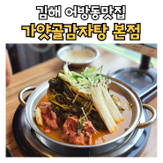 김해 어방동맛집 가얏골감자탕 본점 수제비사리 후기