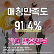 [수원 결혼정보회사] 7월 2주차 가연 결혼 매칭만족도는 91.4%