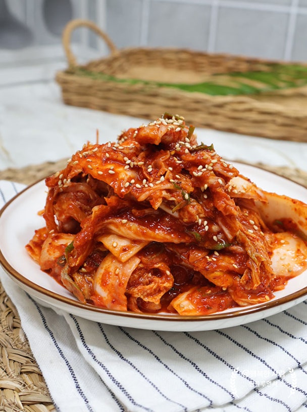 알배기 배추겉절이 만드는법 백종원 배추 겉절이 양념 레시피 여름 배추김치 담그기 : 네이버 블로그