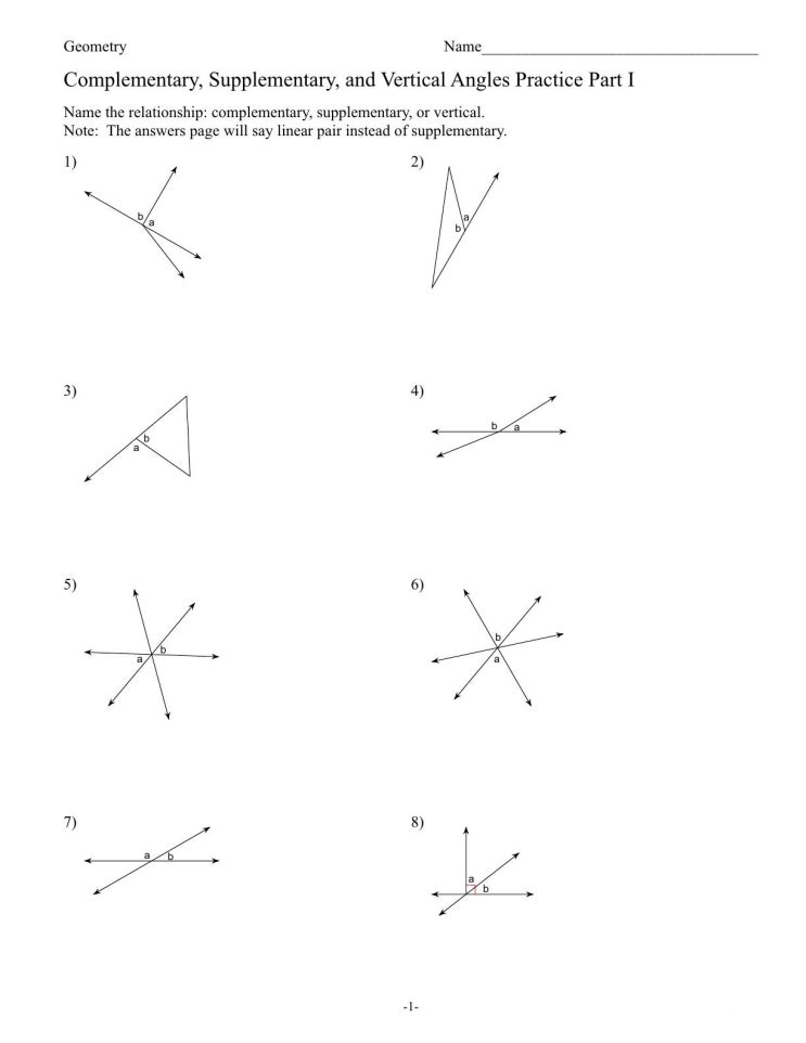 SAT Math 수학학원 펀펀스쿨 미노샘의 "Complementary, Supplementary, and Vertical ...