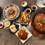 김해 삼계 맛집 오적회관 푸짐한 오징어 요리 구성