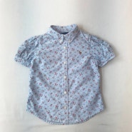 랄프로렌 플라워 패턴 퍼프 소매 셔츠 아동 4T - kt1