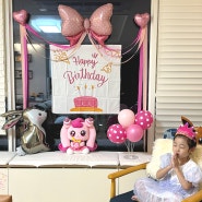 6세 딸 공주 생일파티 풍선세트 쏙쏙마켓에서 준비했어요