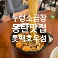 동탄2 맛집 - 호우섬(롯데백화점), 누렁소곱창(목동)
