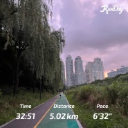 우중런 5km 물보라를 일으켜~