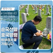 대전 현충원 태극기 수거 봉사활동
