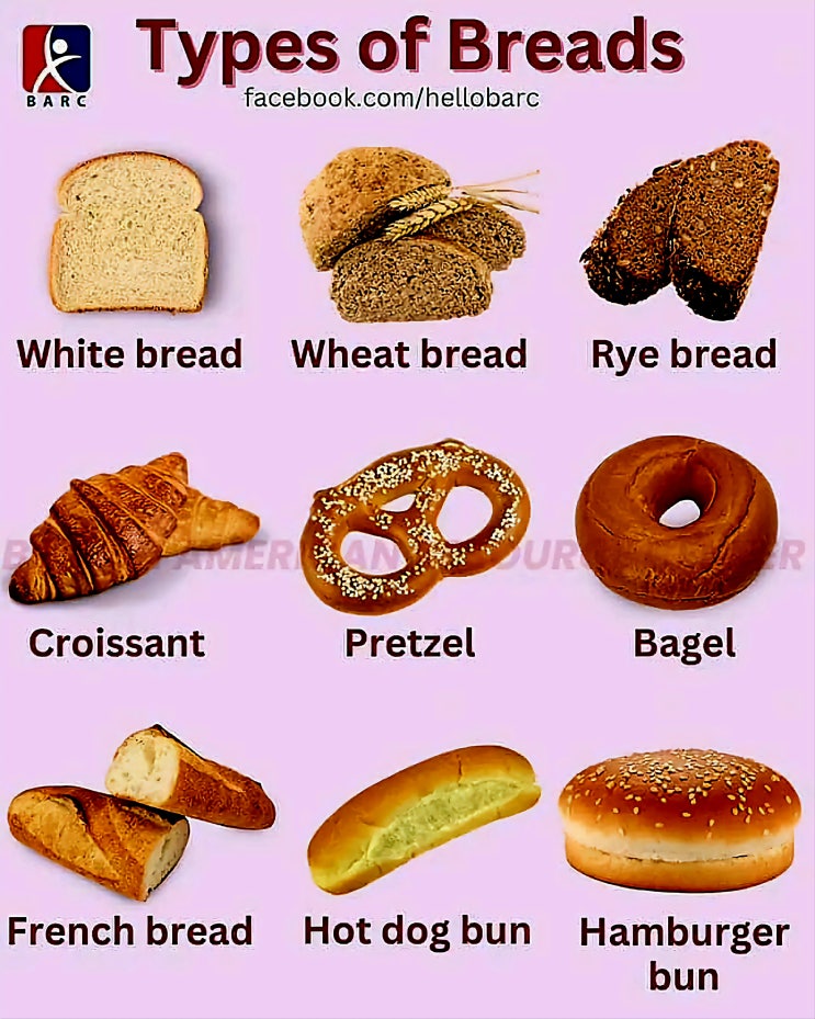 🍞 빵의 종류🍞 Types of Breads : 네이버 블로그