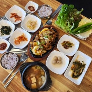 순천신대지구맛집 명품쪽갈비 석쇠제육쌈밥 훌륭한 점심 밥집