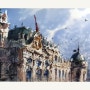 Belvedere Palace, Vienna, Austria Pen & Wash.../ 오스트리아 빈 벨베데르 궁전 나무젓가락 펜 & 워시...