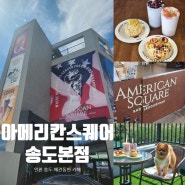 인천 송도 애견동반 카페 베이글 도넛 맛집 : 아메리칸스퀘어 송도본점