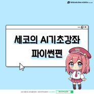 세코의 AI 첫걸음 강좌 파이썬편을 소개합니다!