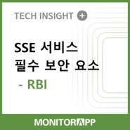 SSE 서비스 필수 보안 요소 - RBI