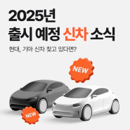 [모딜 스토리] 주목해야 할 2025년 출시 예정 신차 소식.ZIP | 현대 신차, 기아 신차 찾고 있다면?