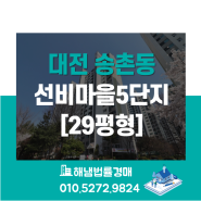 대전 대덕구 송촌동 선비마을 5단지 29평형 법원경매