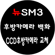 뉴SM3 / 후방카메라 고장으로 인한 / 화질좋고 / 화각좋은 / CCD후방카메라 교체 / 후진할때 걱정없이 안전한 후진하세요 ! [일산 파주 운정 김포 고양]