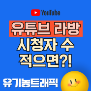 라방 시청자수 적으면 유입도 적다?!