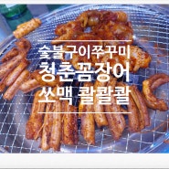 매콤한 양념 꼼장어&쭈꾸미 구이 쏘맥 콸콸콸:D