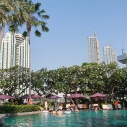 샹그릴라 방콕 호텔 수영장 메인 크룽텝윙 이용 꿀팁