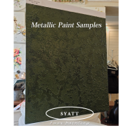 [Faux painting] Metallic paint Green Samples 작업