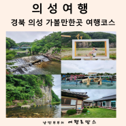 경북 의성 가볼만한곳 여행 코스 국내 여름 여행지 추천