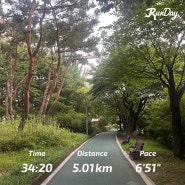 힘들어도 꾸역꾸역 5km 채워