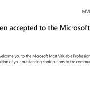 Microsoft MVP 18번째 수상했습니다.