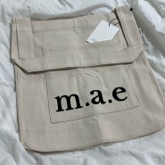 무쿠앤에보니 m.a.e 에코백 / 탄탄한 가방 / 대학생가방 / 보부상가방