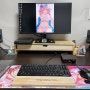 스토니처 2단 와이드 더블 모니터 받침대 사용후기 - PC 사용 자세교정 필수품