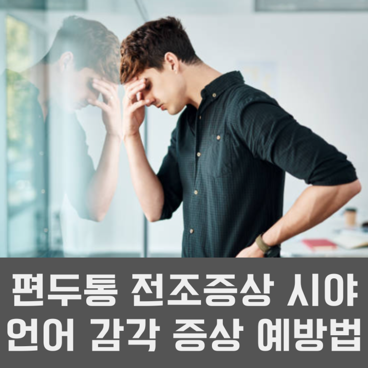 편두통 전조증상 시야 언어 감각 증상 예방법 : 네이버 블로그