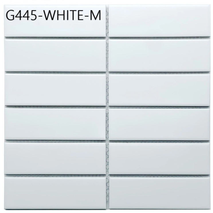 [45*145] 요즘 핫한 직사각형 베스트 모자이크타일G445-WHITE-M 화이트 무광 길이 145미리 직각 : 네이버 블로그