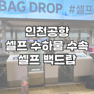 똑똑한 여행 1. 인천공항 티웨이 셀프 수하물 수속 셀프 백드랍 사용방법